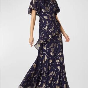 Shoshanna Women's Ellington Dress Size 8 Blue Floral